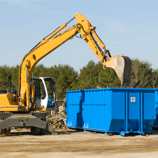 what happens if the residential dumpster is damaged or stolen during rental in Uplands Park Missouri